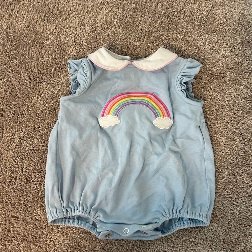 ADORABLE baby/toddler bubble with Peter Pan collar